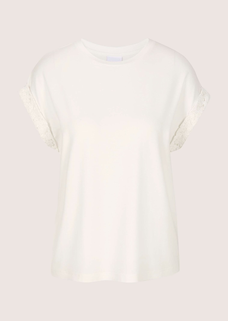 Shirt mit Spitze an den Ärmeln