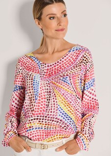 Blouse multicolore à pois thumbnail 4