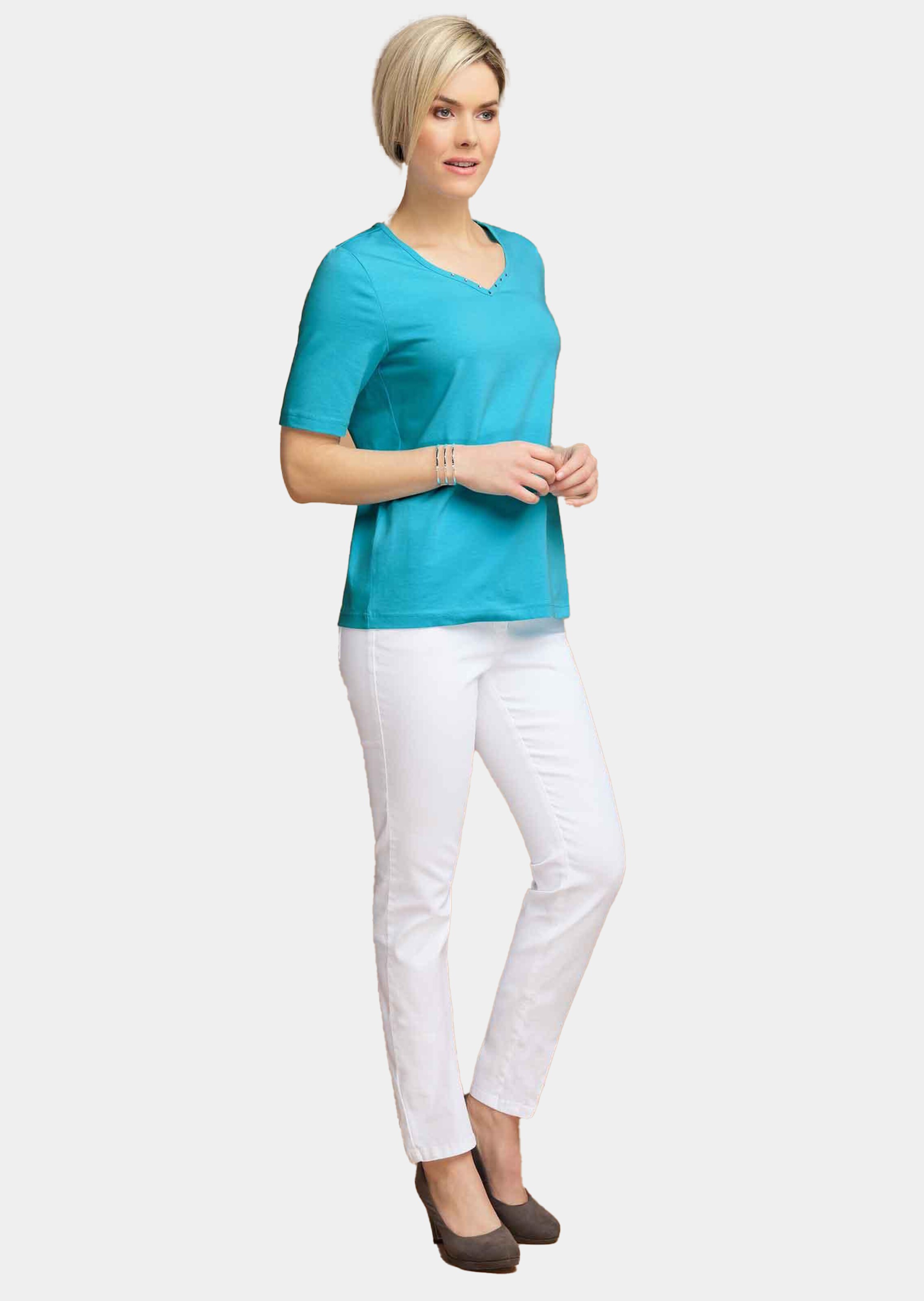 T-shirt - turquoise - Gr. 56 de Goldner Fashion