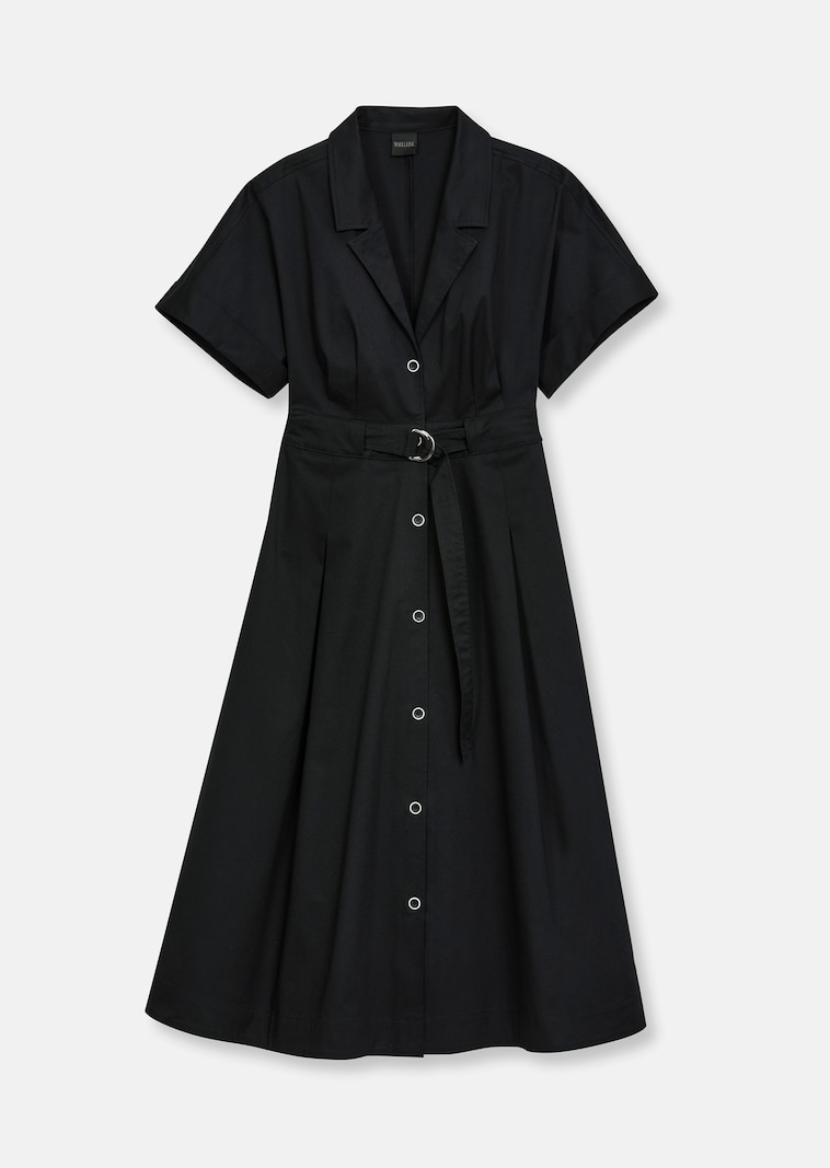 Shirt dress with belt in black | MADELEINE Fashion Shirt dress with belt in black | MADELEINE Fashion
