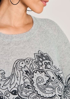 Kaschmir-Pullover mit wertvollem Druck thumbnail 5
