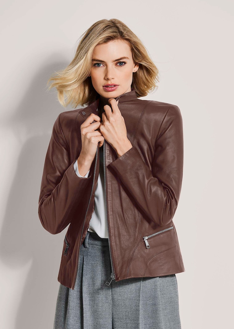 Veste. Cuir nappa d'agneau