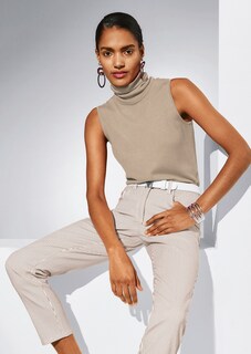 Pull col roulé sans manches thumbnail 2