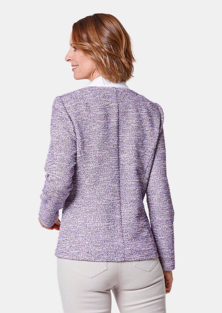 Bouclé-Blazer in edler Farbstellung