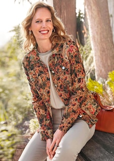 Babycord Jacke mit auffälligem Druck thumbnail 7