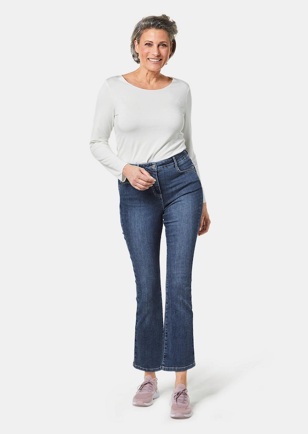 Jeans met versierde zakken 1