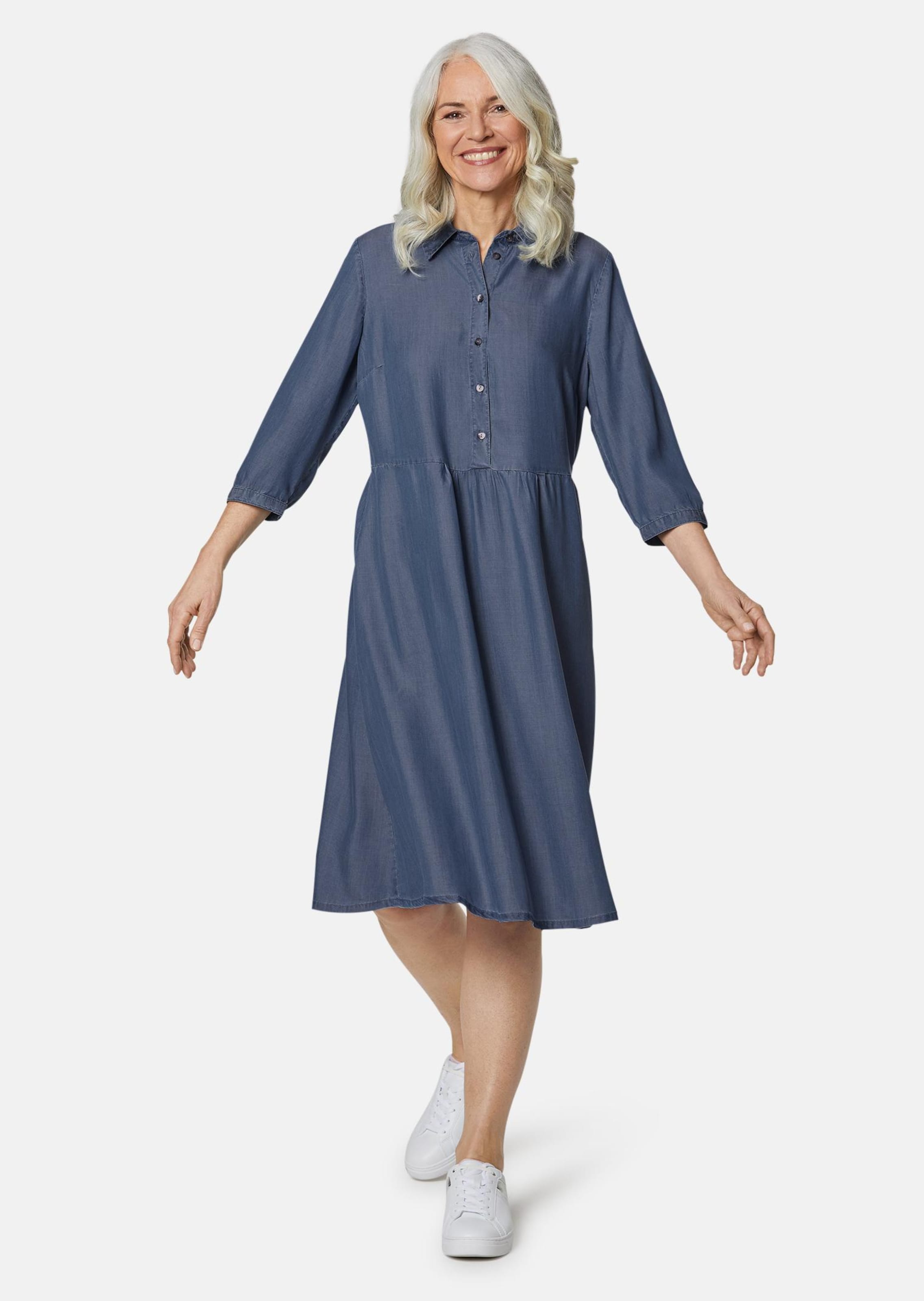 Robe avec col chemise