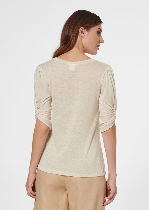Half-sleeved shirt with knot details 2