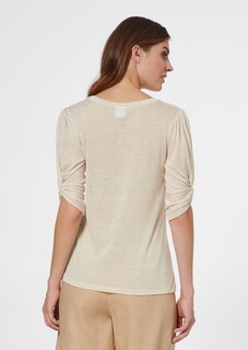 Halbarm-Shirt mit Knoten-Details thumbnail 3