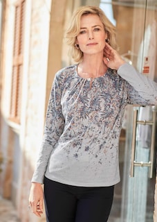 Schönes Druckshirt mit aufwendigem Ausschnitt thumbnail 5