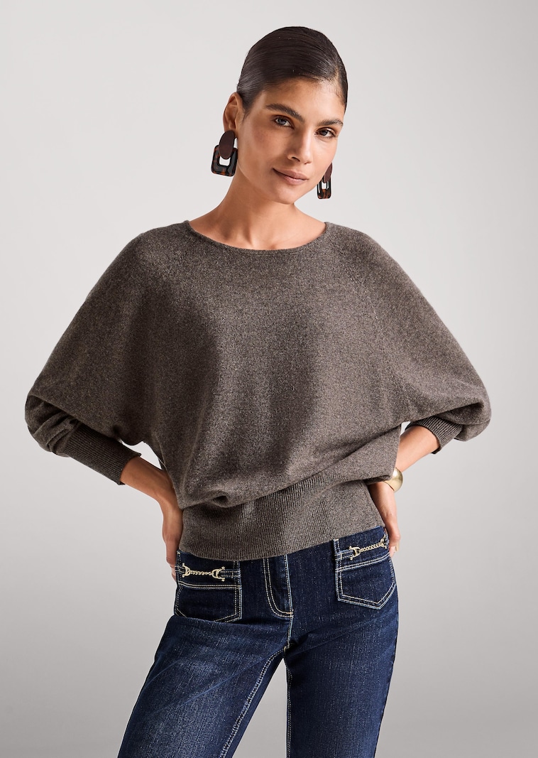 Pull en cachemire à manches chauve-souris