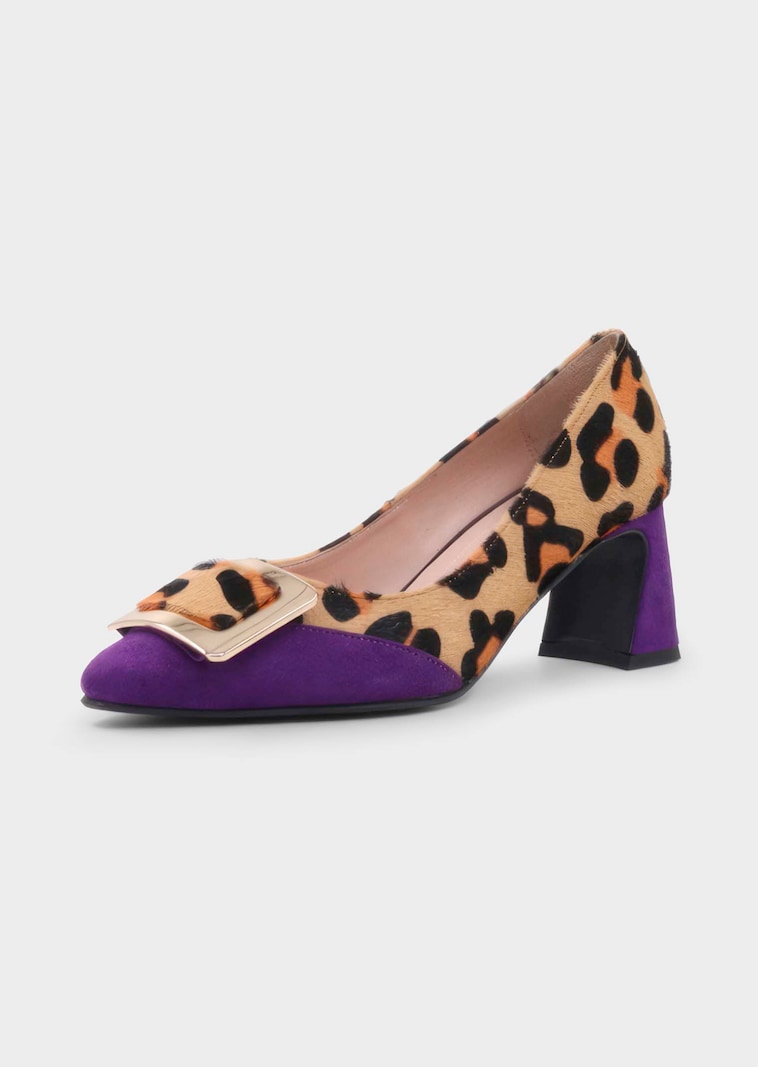 Pumps mit hohem Blockabsatz