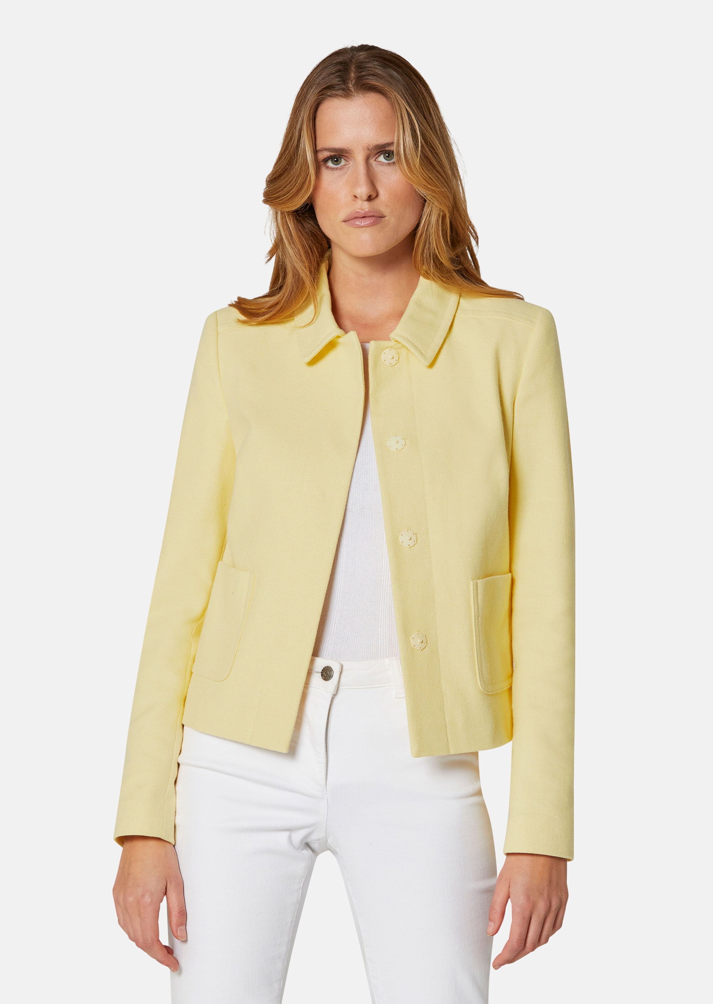 Kurzer Blazer mit Pünktchen-Dessin