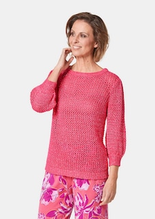 Elegante pullover in netlook met pailletten thumbnail 1