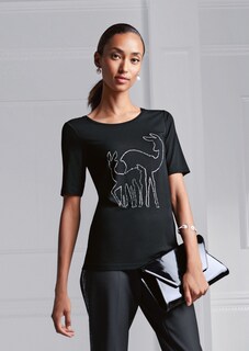 T-shirt avec encolure arrondie thumbnail 7