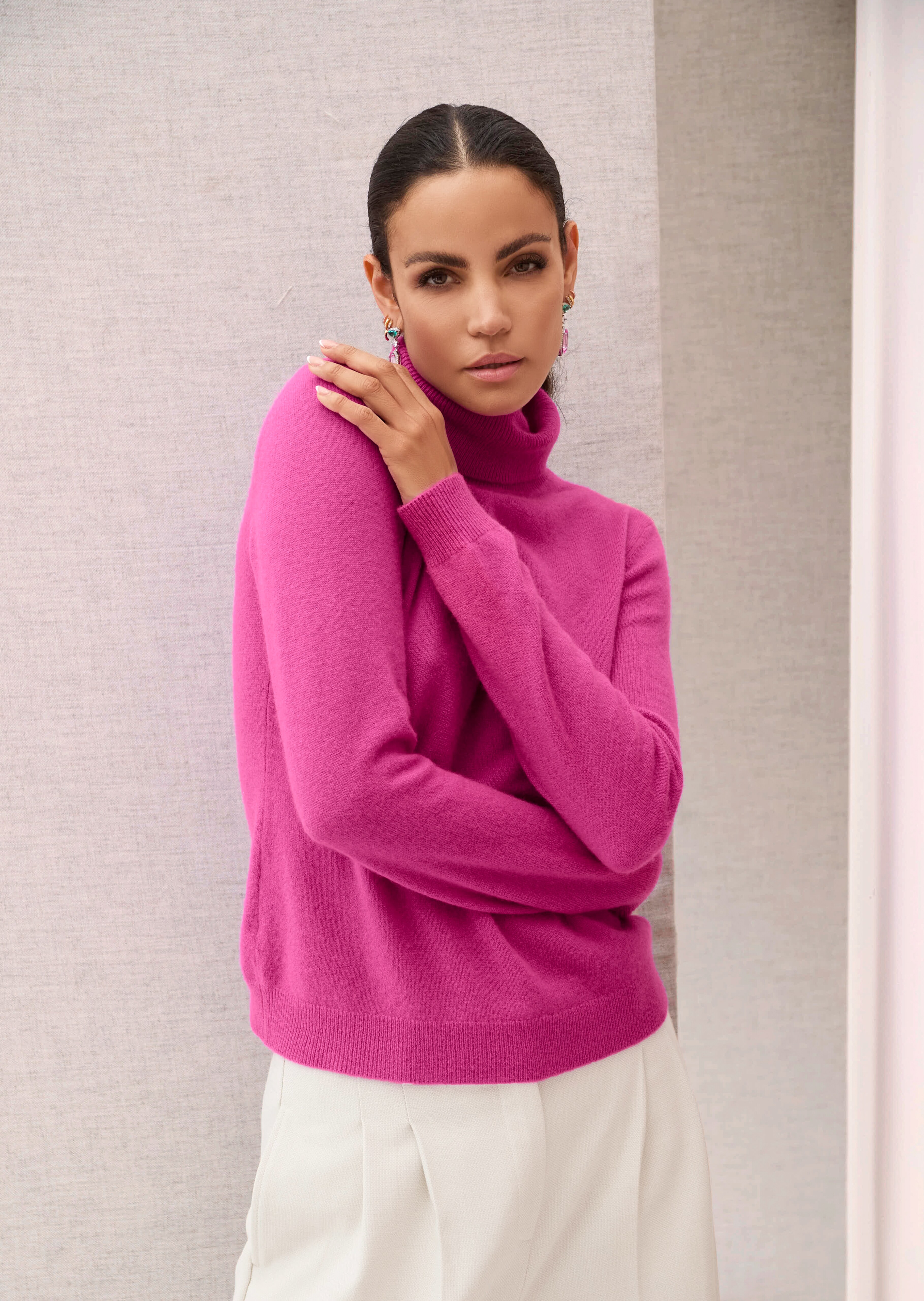 Cashmere turtle-neck jumper