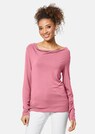 Long-sleeved shirt with waterfall neckline thumbnail 1