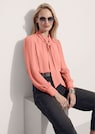Chiffon-Bluse mit Stehkragen und Schluppe thumbnail 6