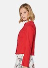 Kragenlose Jeansjacke mit Fransen thumbnail 4