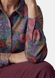 Hemdbluse mit Blumenmuster thumbnail 5