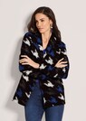Verschlusslose Shirtjacke mit Hahnentrittmuster thumbnail 1