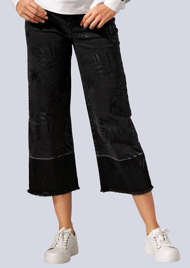 Jeans mit auffallendem Folienprint 5
