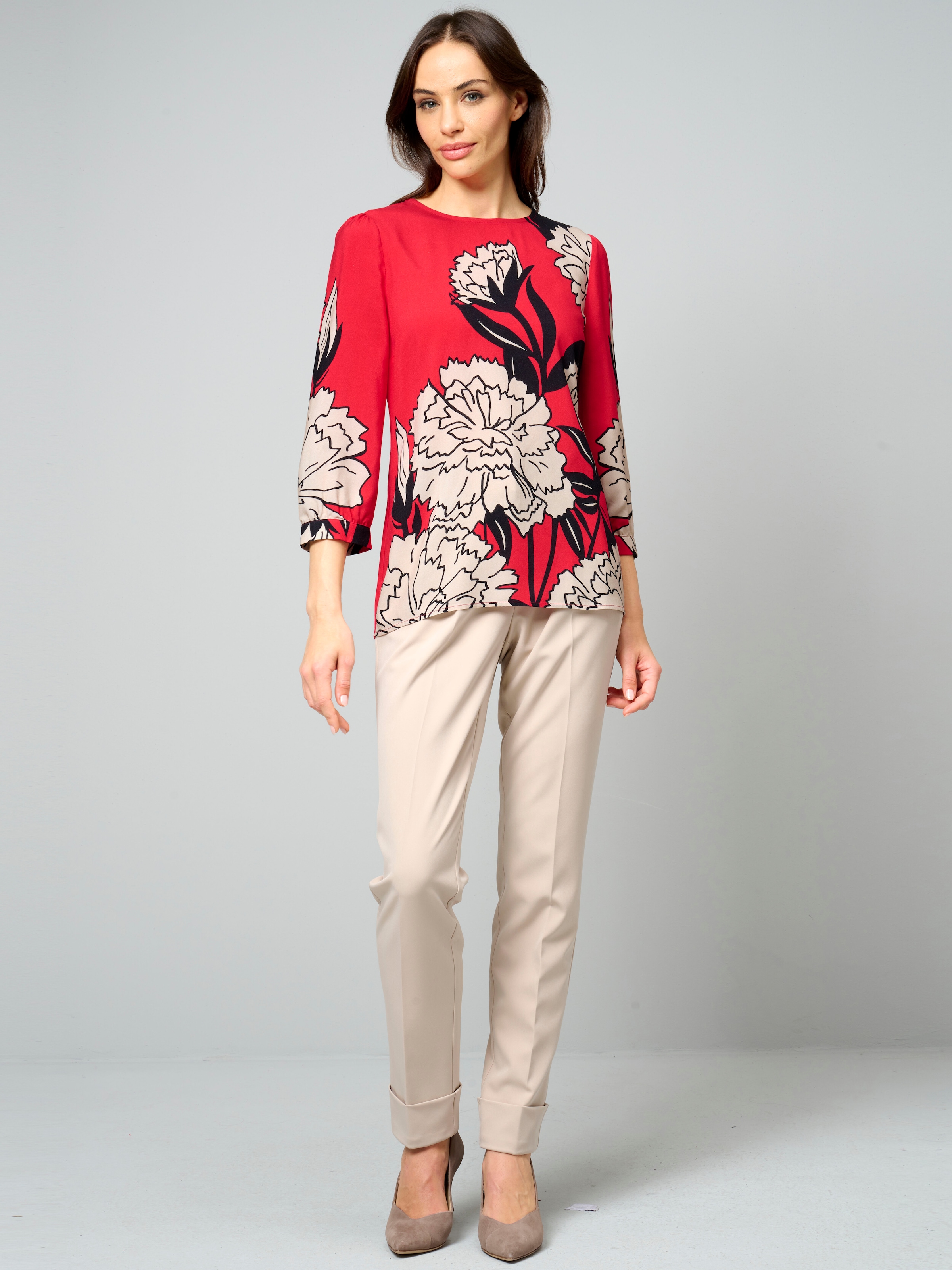 Bluse mit leichtem Ballonärmel