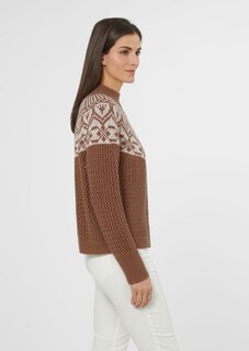 Norweger-Pullover mit Ajour-Details thumbnail 4