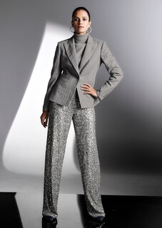 Palazzo trousers with sequins thumbnail 7
