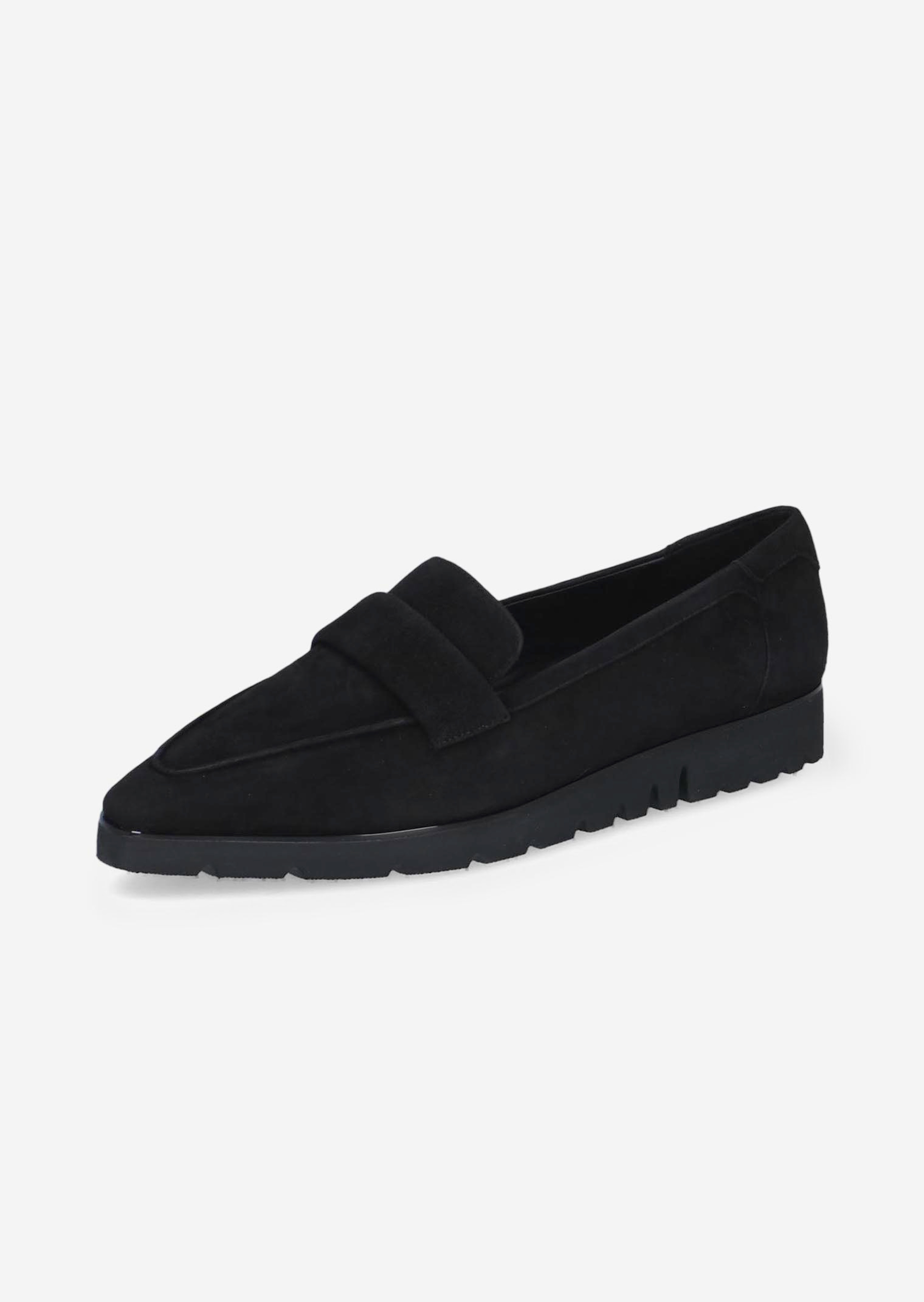 Mocassins van suède met doorlopende zool