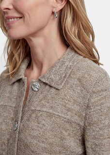 Flauschige Strickjacke mit Glitzereffekt thumbnail 5
