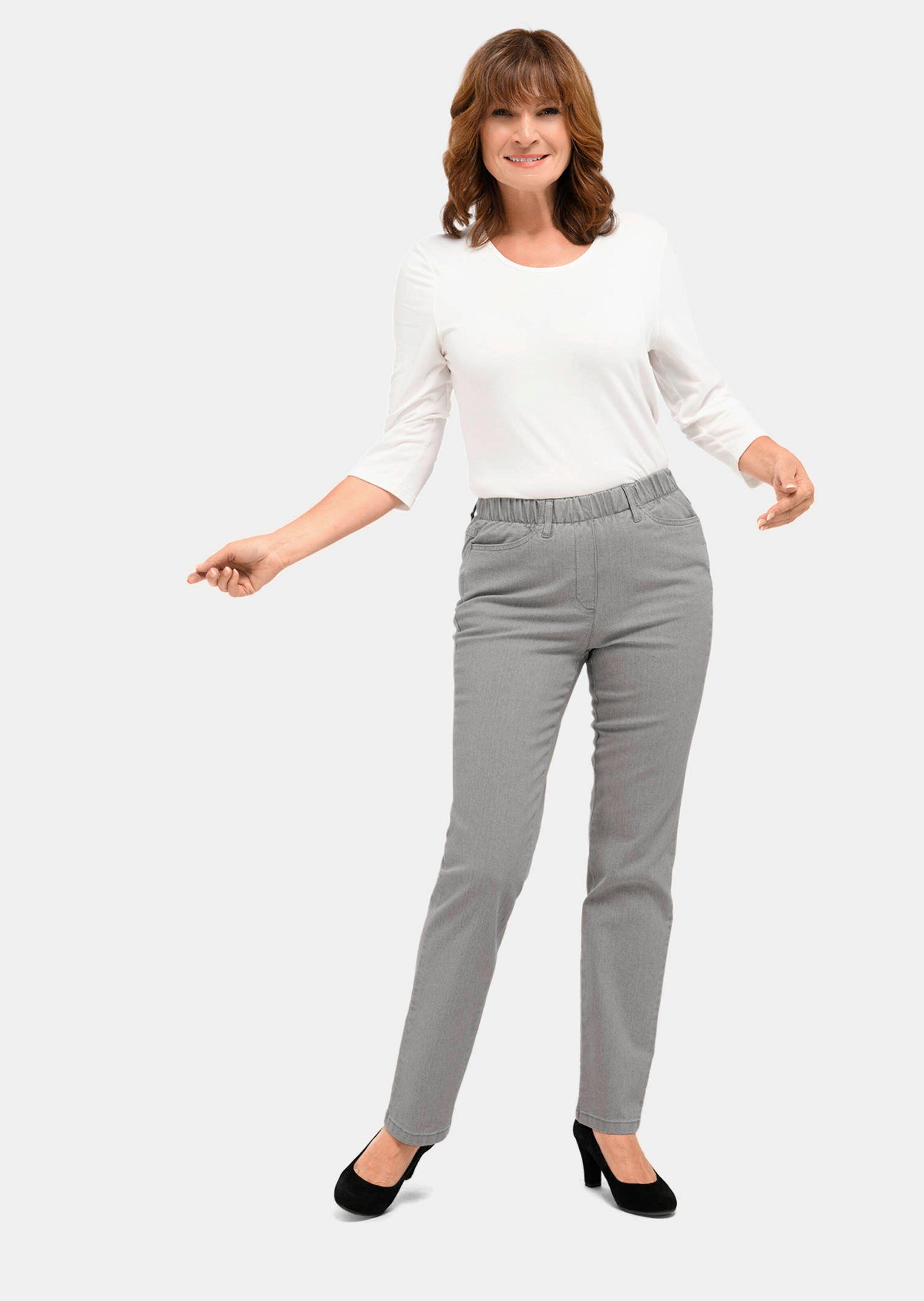 Jean classique LOUISA - gris - Gr. 20 de Goldner Fashion