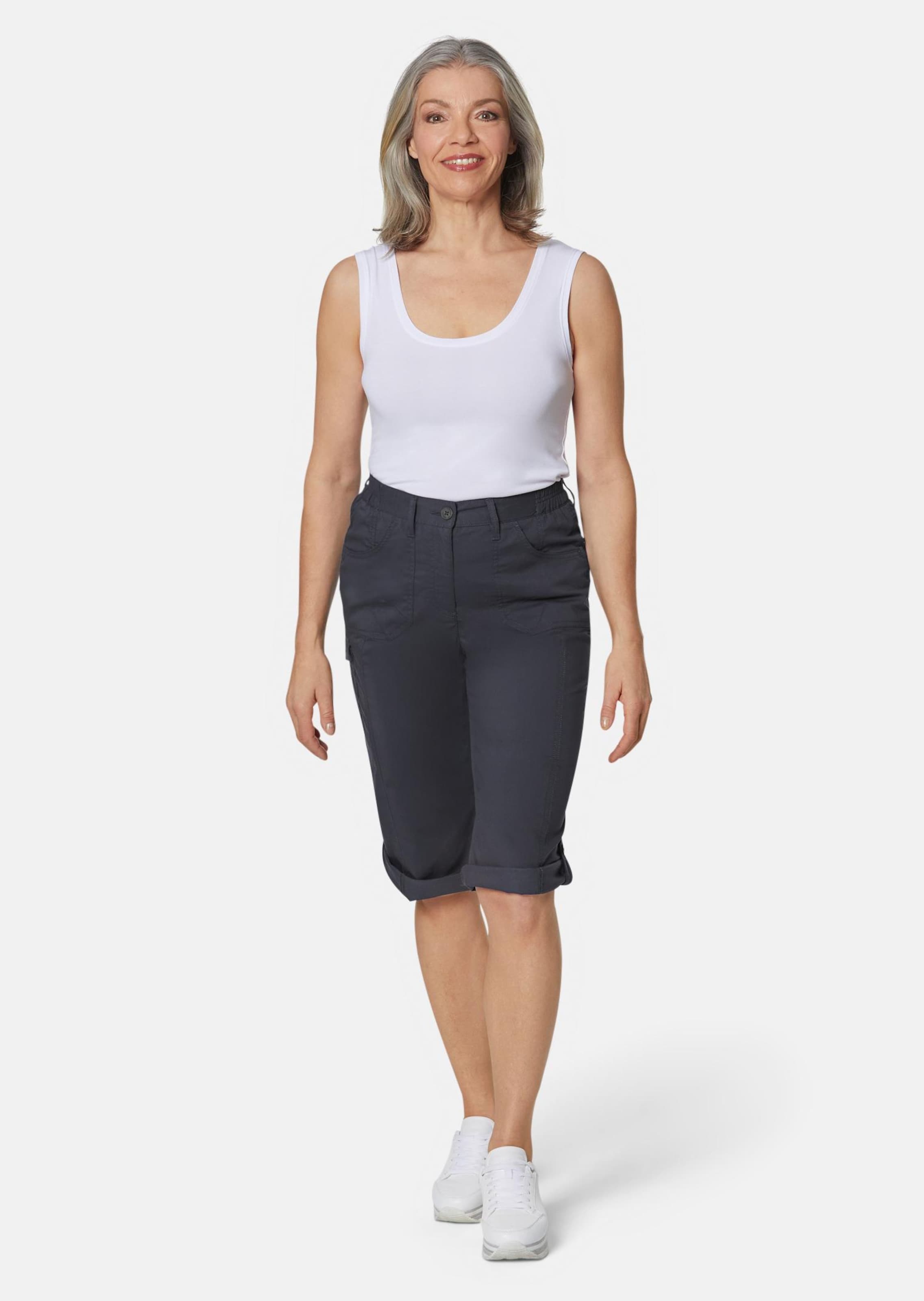 Corsaire retroussé fonctionnel - marine - Gr. 54 de Goldner Fashion