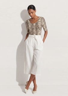 Rundhals-Shirt mit Animal-Print thumbnail 3