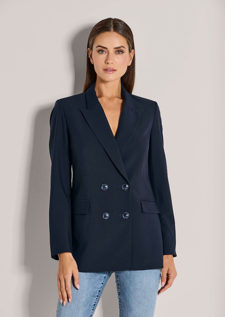 Zweireihiger Longblazer mit Futter