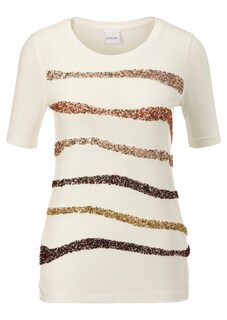 Edel-Shirt mit funkelnden Pailletten-Streifen thumbnail 1