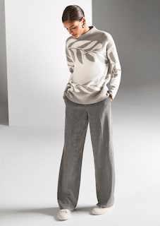 Weite Cordhose mit Bügelfalten thumbnail 7