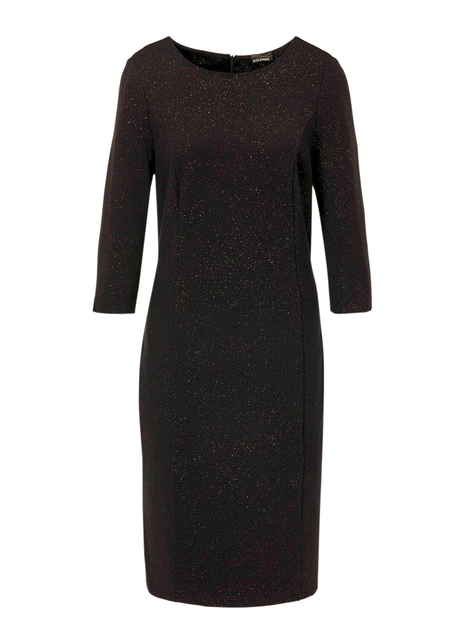 Festliches Kleid mit Goldglanz | atelier GOLDNER