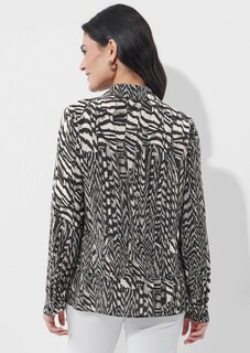 Viskose-Bluse mit Animal Print thumbnail 4