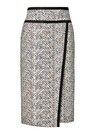 Knee-length linen skirt thumbnail 1