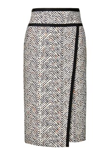 Knee-length linen skirt thumbnail 1