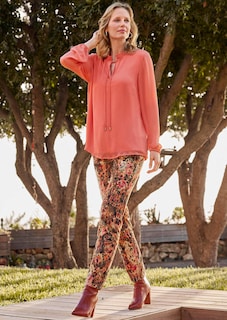 Chiffon blouse met vrouwelijke halslijn thumbnail 7