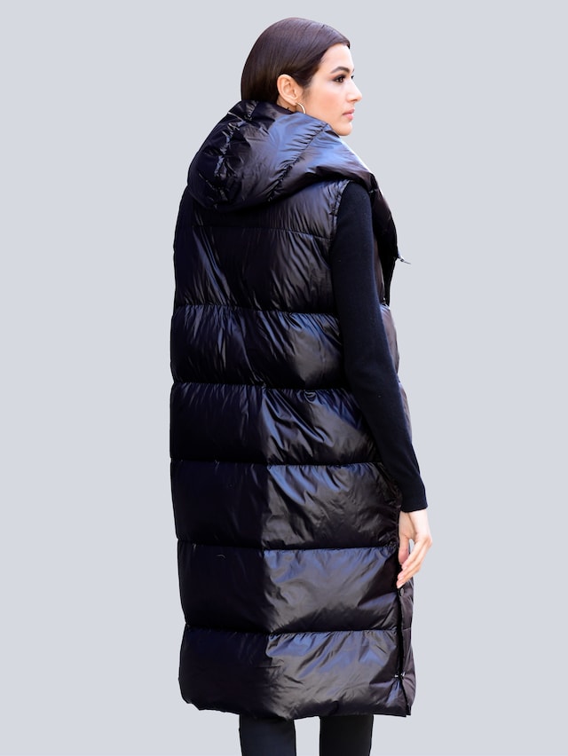 Steppweste mit voluminösem Kragen 4