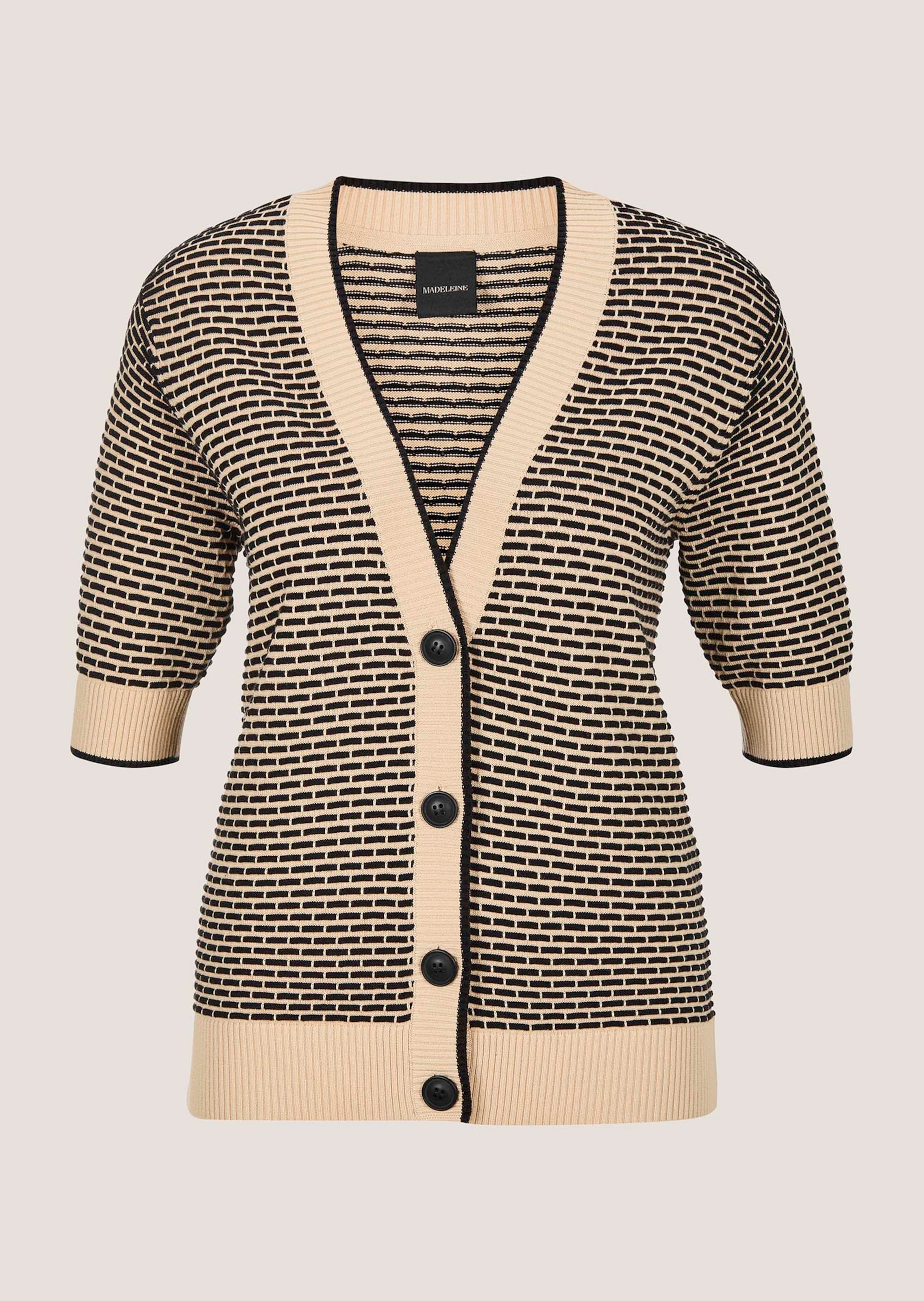 Strickjacke mit kurzen Ärmeln