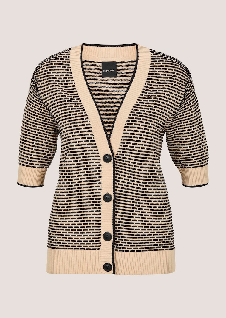 Strickjacke mit kurzen Ärmeln