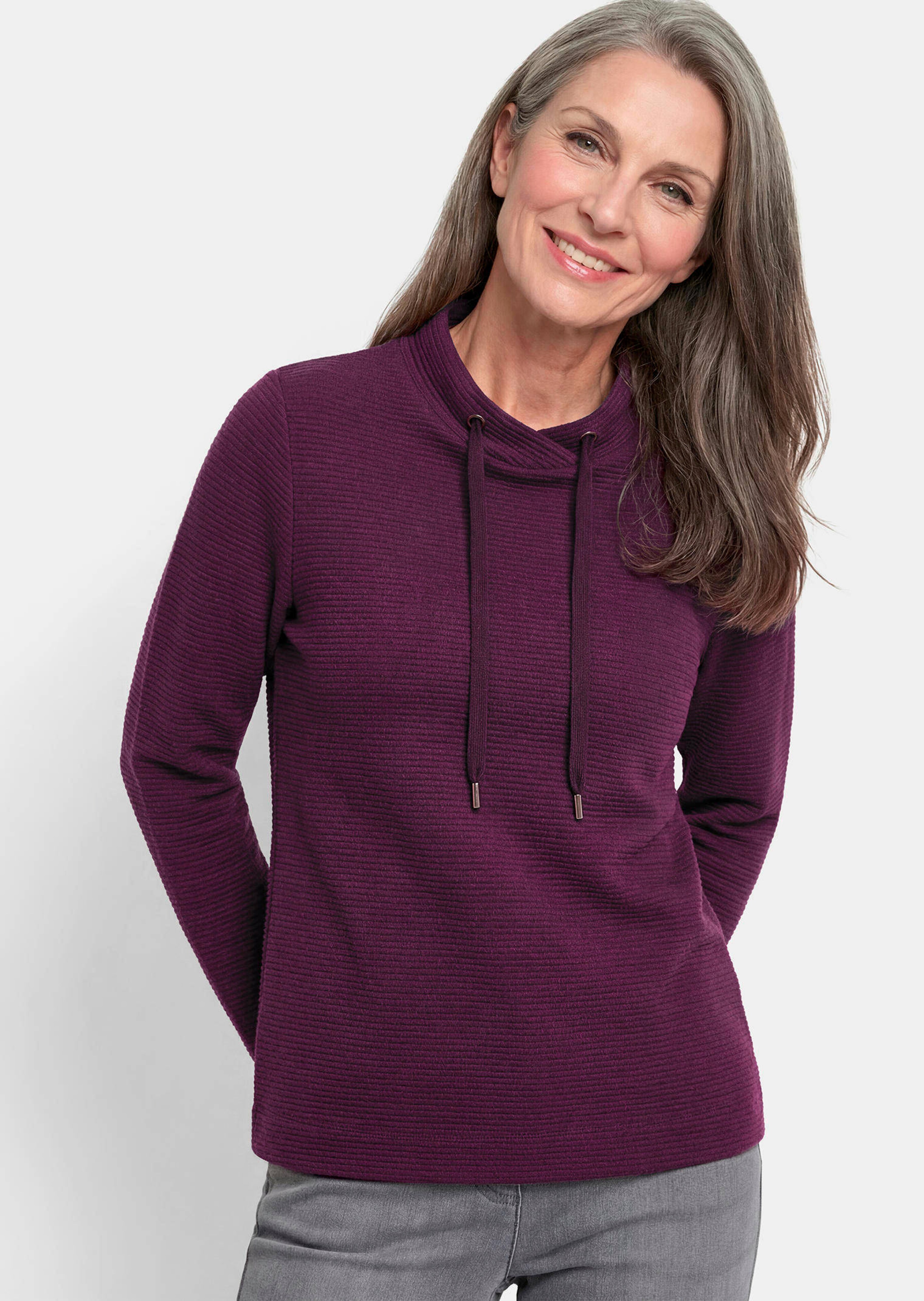 Sweatshirt mit Kordeln