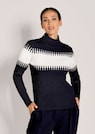 Pull avec motif à larges rayures thumbnail 1
