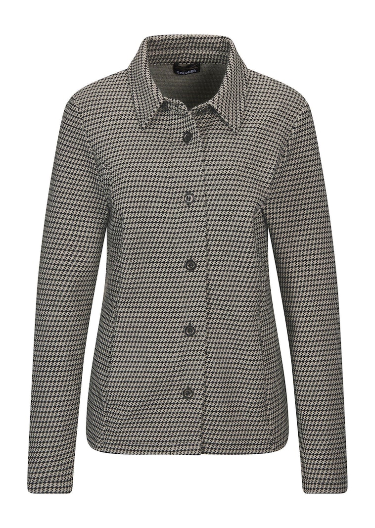 Surchemise avec motif pied-de-poule