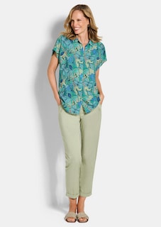 Viscose blouse met knoopsluiting thumbnail 2