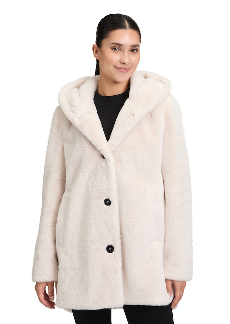 Kuscheliger Mantel in Fell-Optik